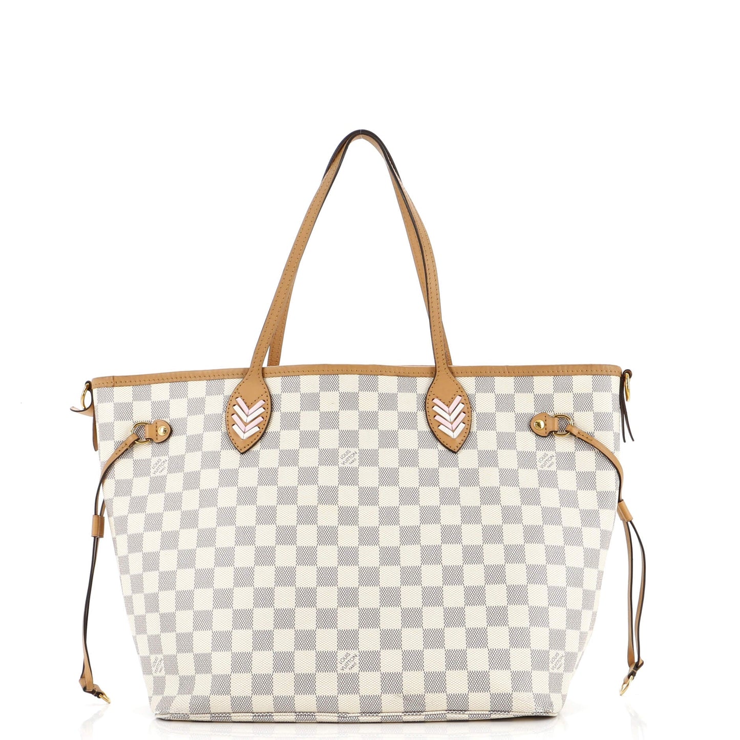 Louis Vuitton Neverfull Nm Tote Damier With Braided Detail Tote Bag Detail Mm30029445