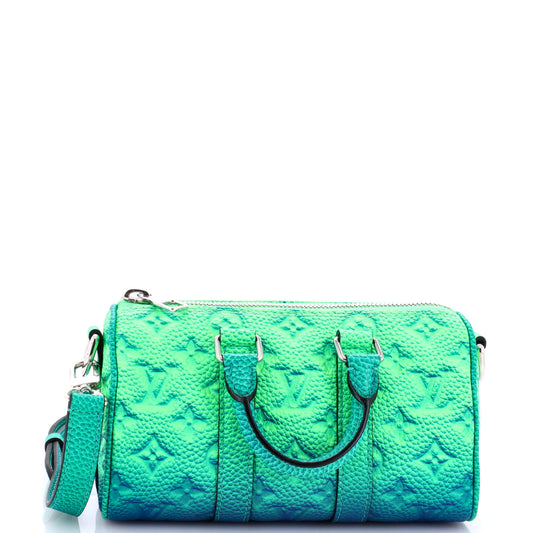Louis Vuitton Keepall Bandouliere Bag Limited Edition Illusion Taurillon Leather Monogram Shoulder B