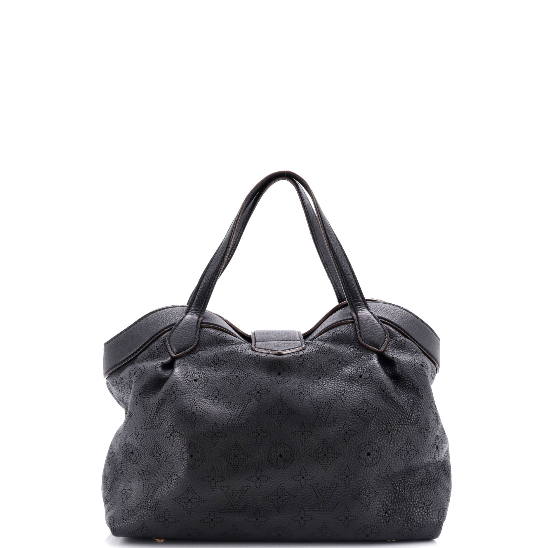 Louis Vuitton Cirrus Handbag Mahina Mm Leather Tote Bag