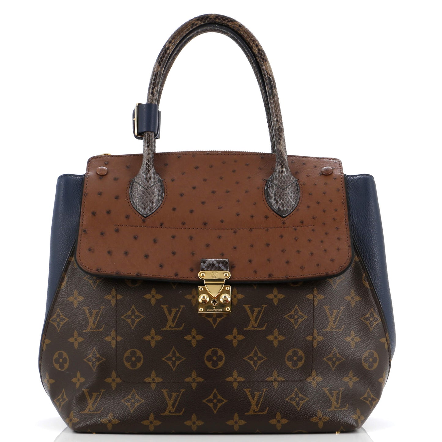 Louis Vuitton Majestueux Tote And Exotics Mm Canvas Monogram Tote Bag