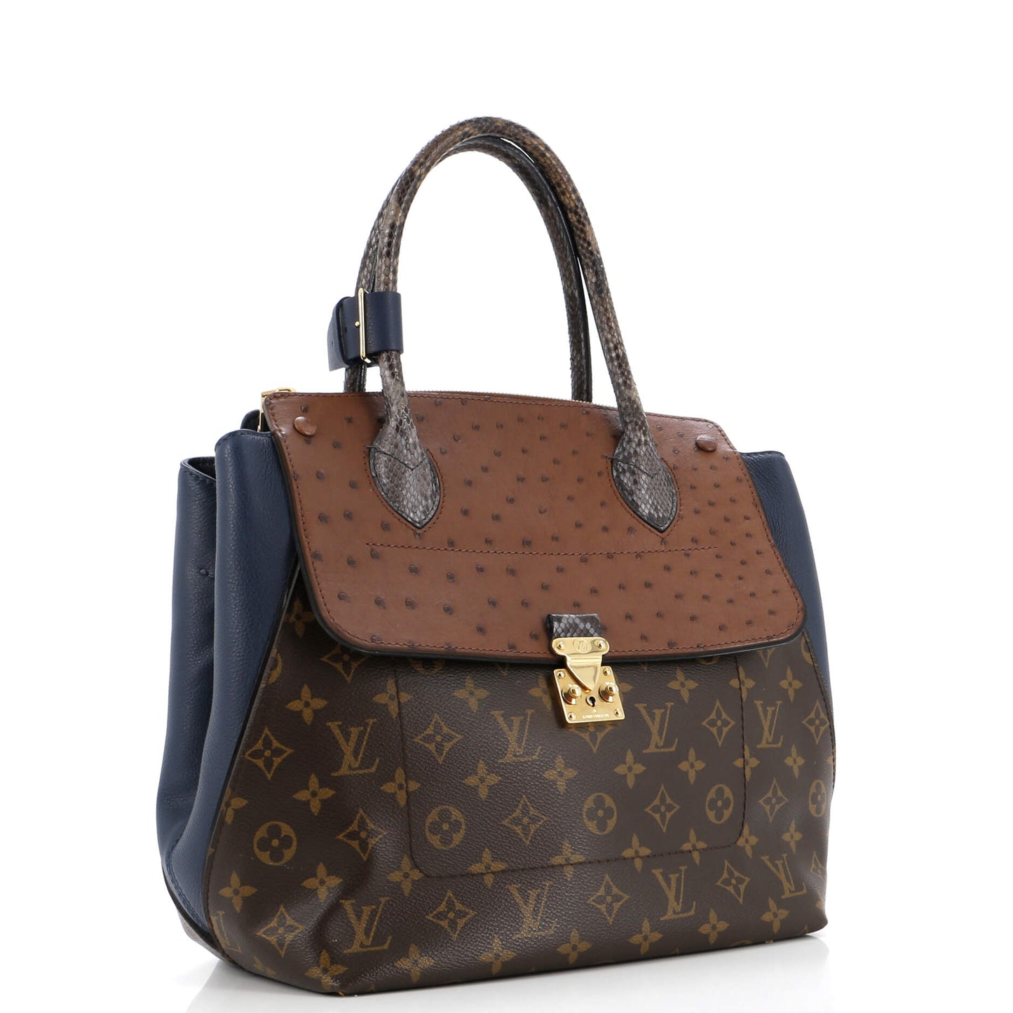 Louis Vuitton Majestueux Tote And Exotics Mm Canvas Monogram Tote Bag
