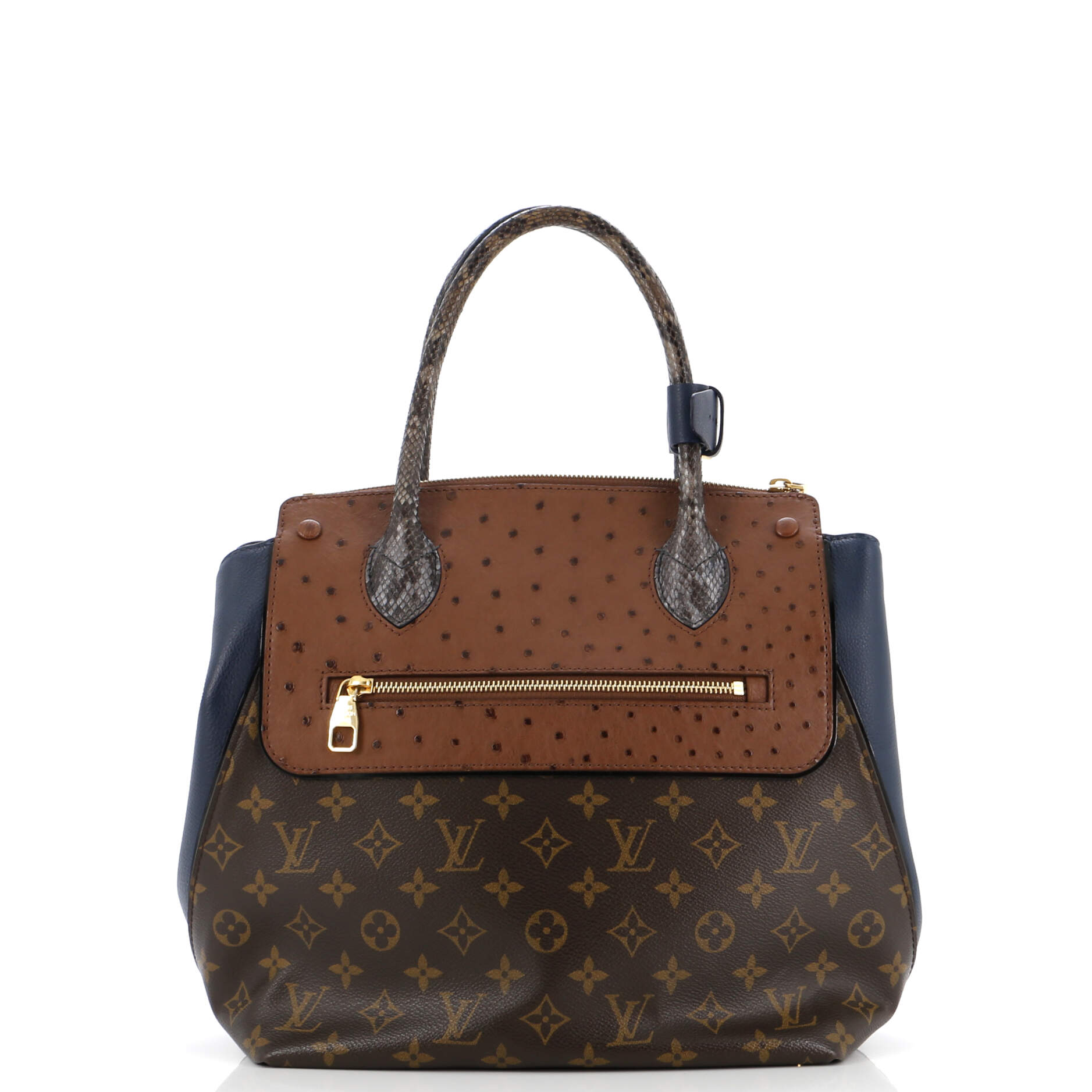 Louis Vuitton Majestueux Tote And Exotics Mm Canvas Monogram Tote Bag