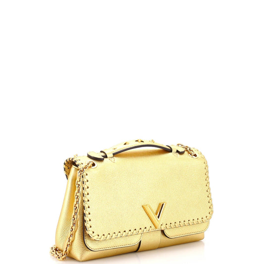 Louis Vuitton Very Bag Whipstitch Leather Chain Shoulder Bag