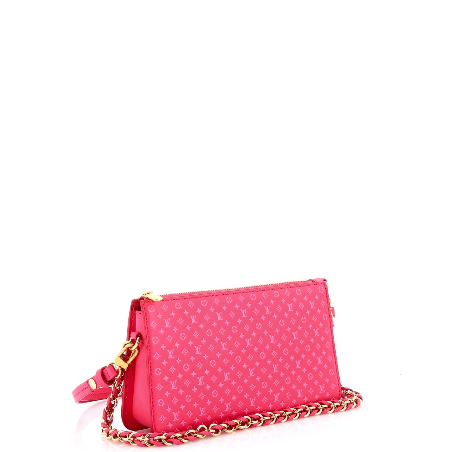Louis Vuitton Lexington Pouch Embossed Shoulder Bag Leather Monogram
