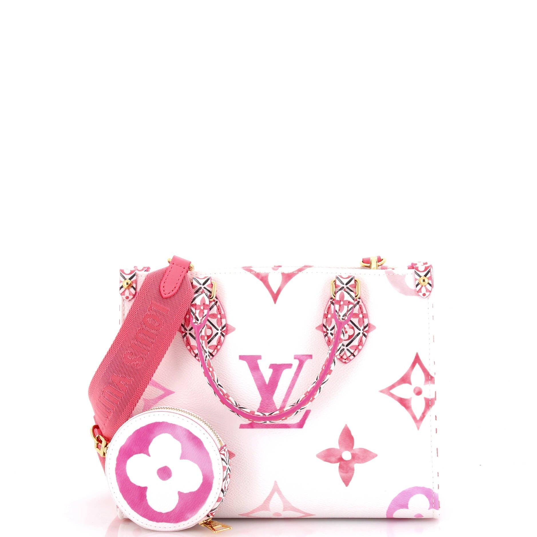 Louis Vuitton Onthego Tote By The Pool Watercolor Giant Monogram Shoulder Bag