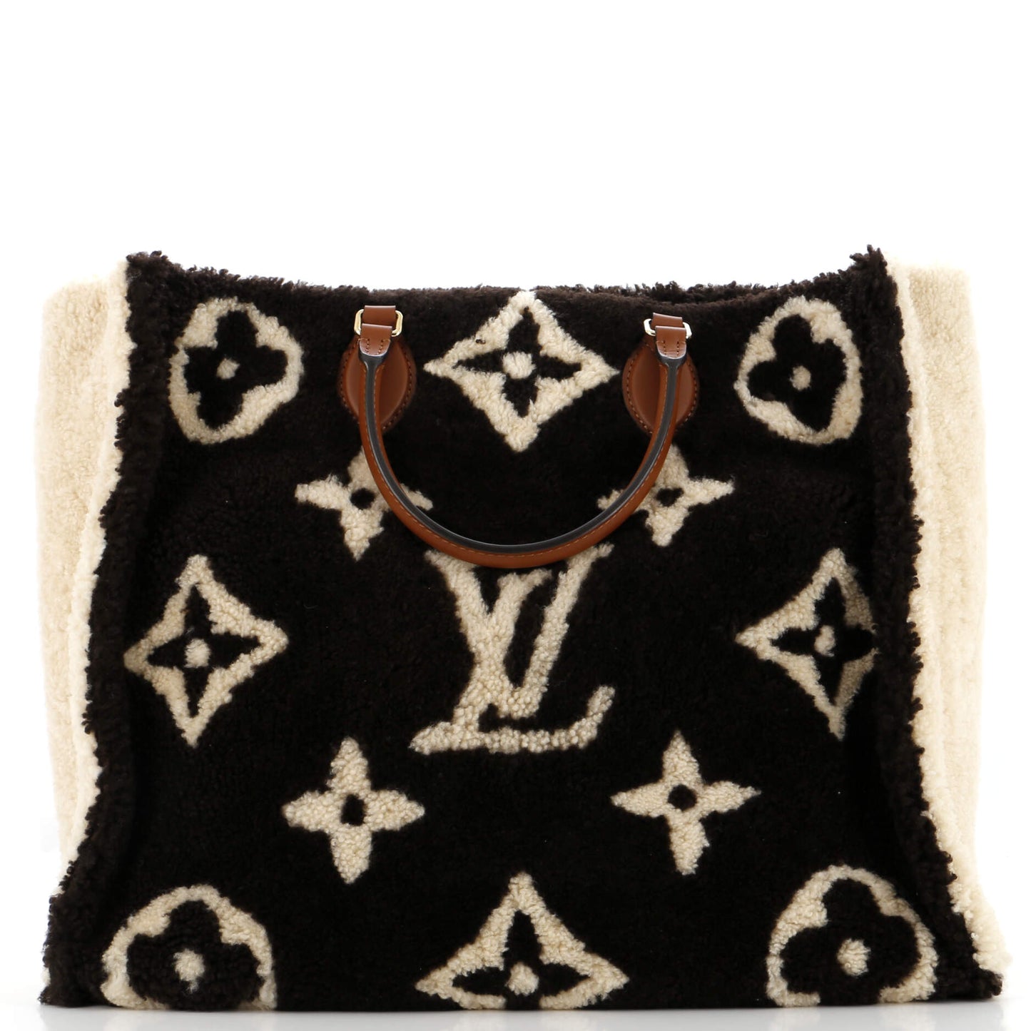 Louis Vuitton Onthego Tote Giant Teddy Fleece Gm Monogram Tote Bag