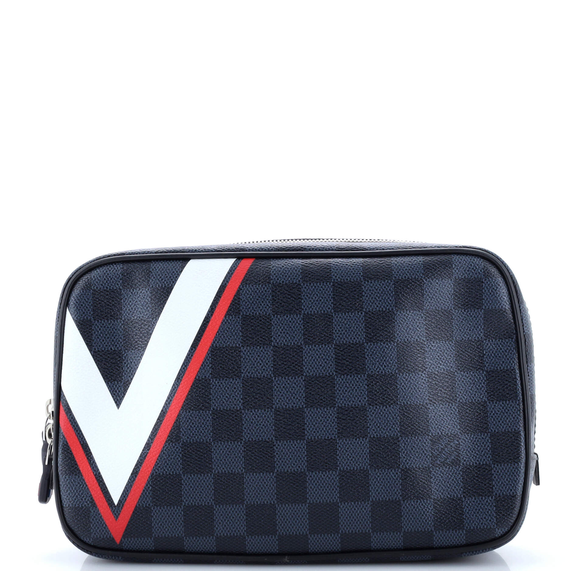 Louis Vuitton Toiletry Pouch Regatta Damier Cobalt Gm Handbag Travel Bag