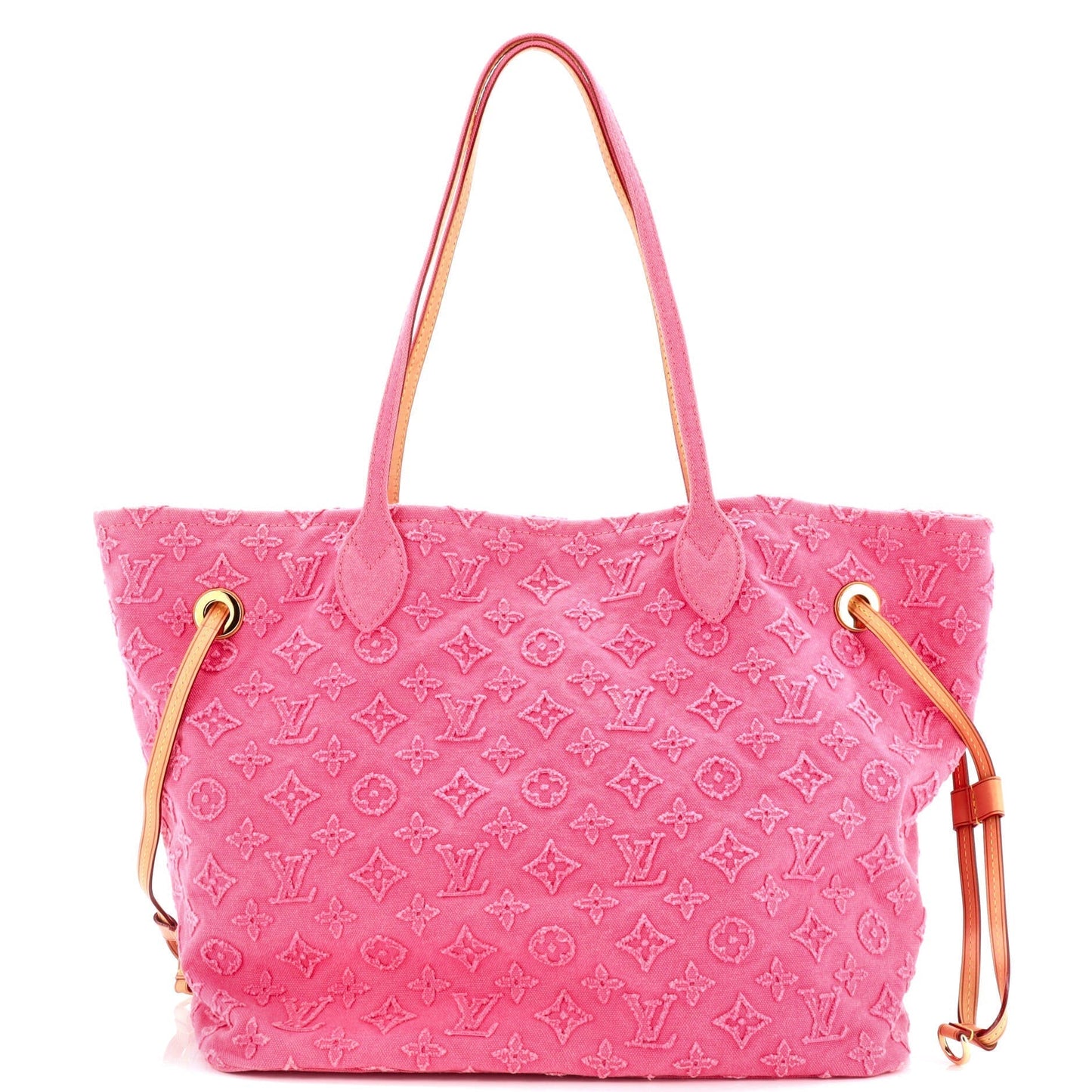 Louis Vuitton Neverfull Tote Stonewashed Mm Denim Monogram Tote Bag