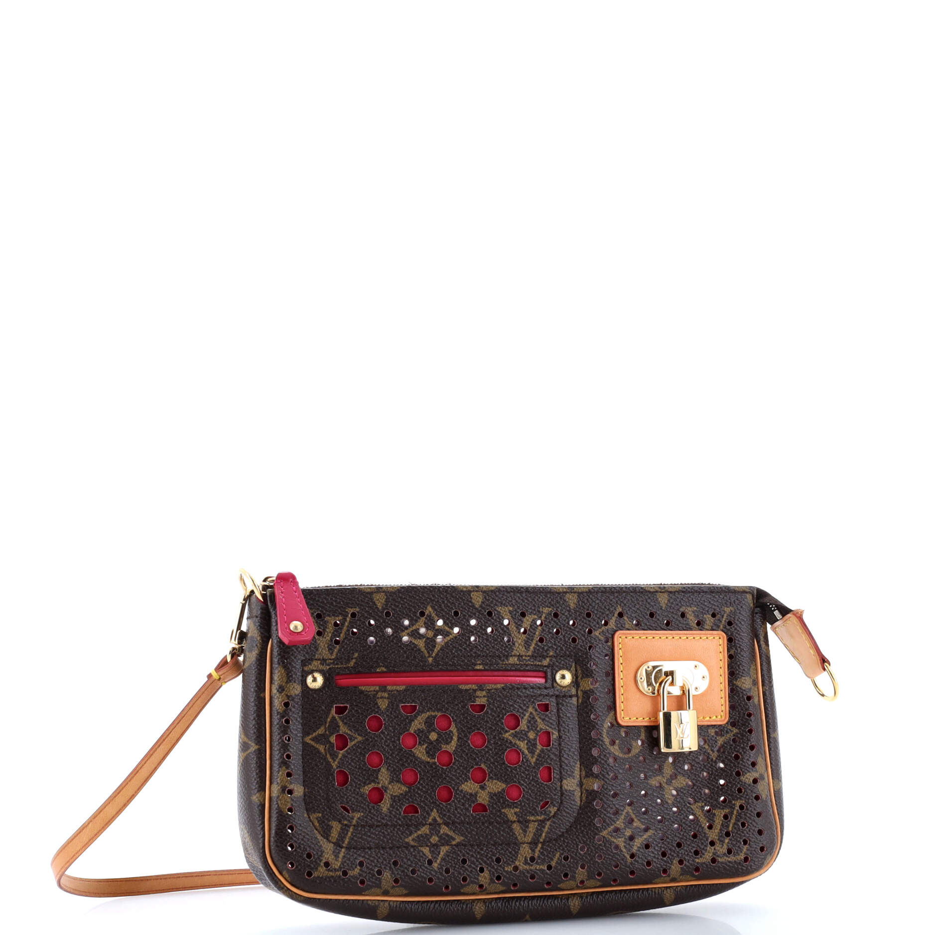 Louis Vuitton Pochette Accessoires Perforated Clutch Bag Canvas Monogram Canvas 30084422