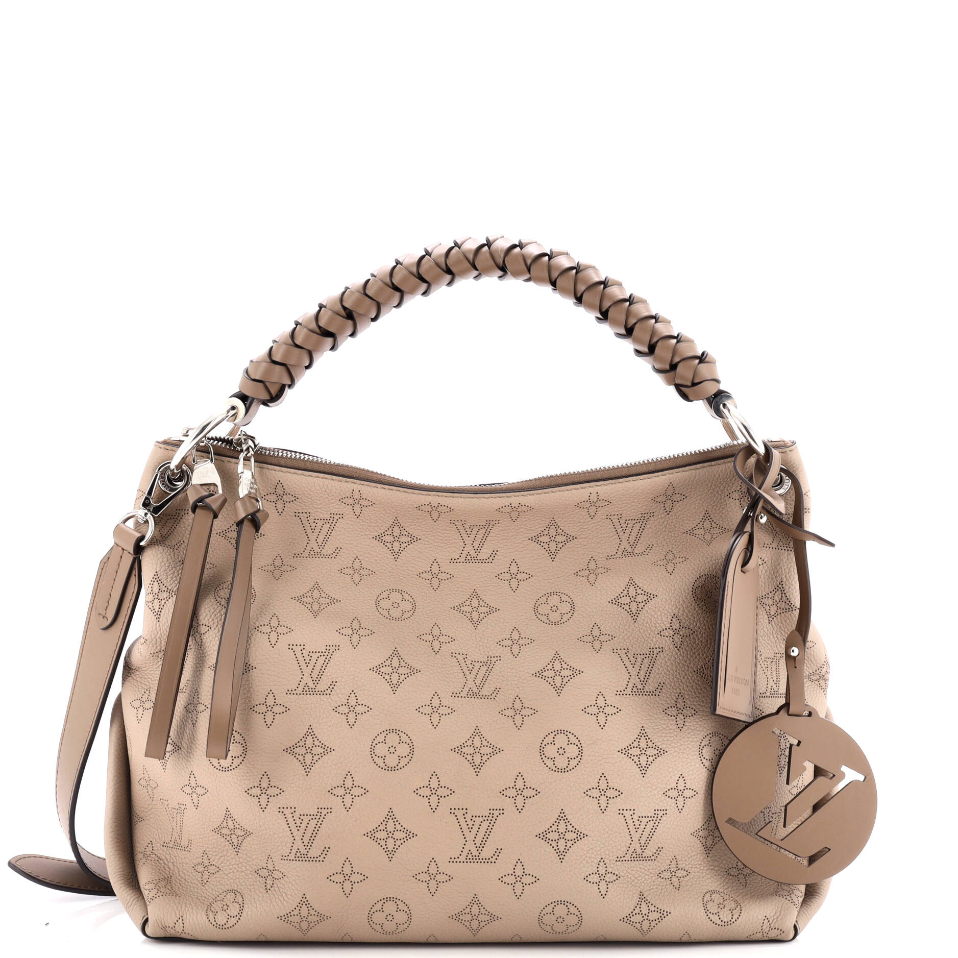 Louis Vuitton Braided Handle Beaubourg Hobo Mahina Mm Leather Travel Bag Leather Mm3008605