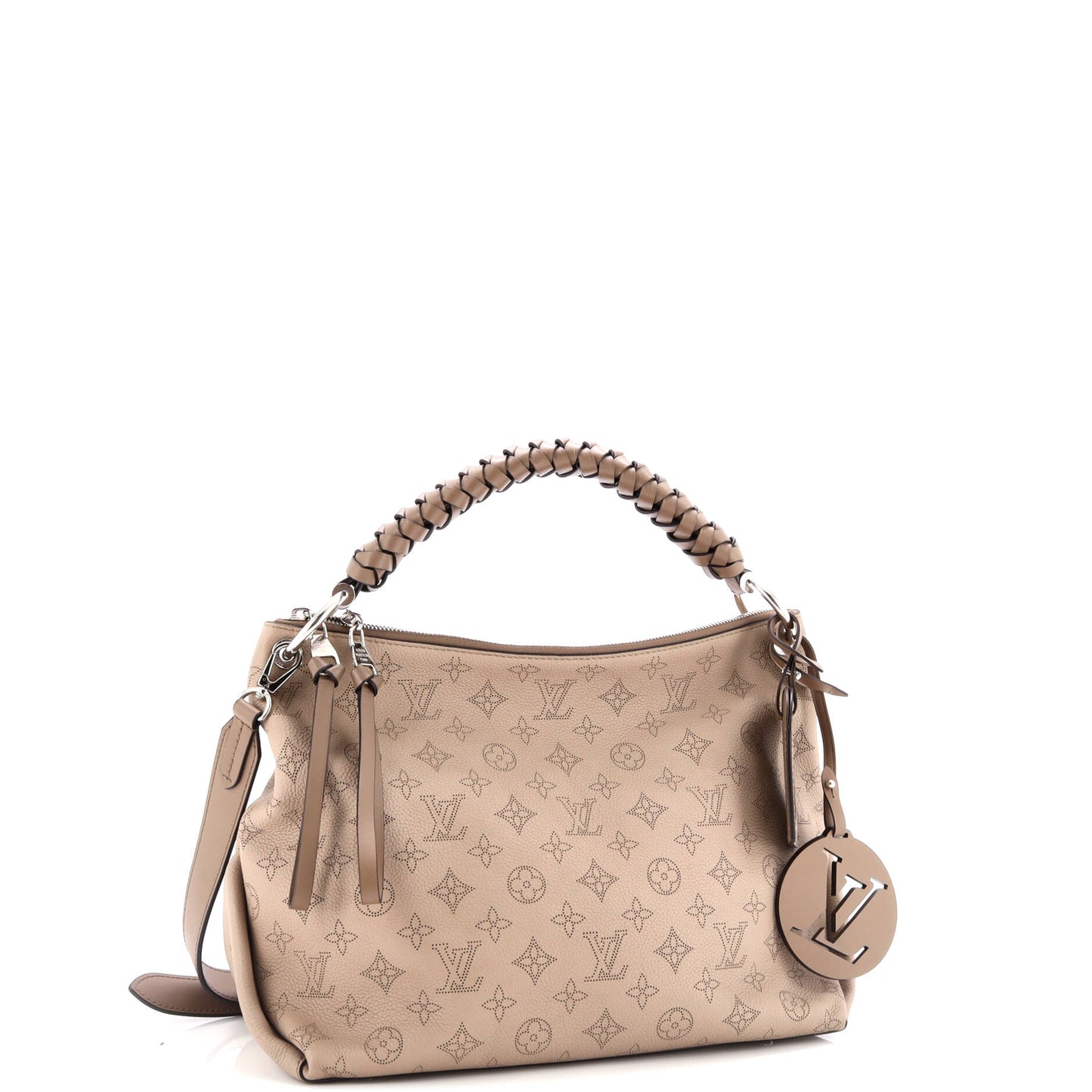 Louis Vuitton Braided Handle Beaubourg Hobo Mahina Mm Leather Travel Bag Leather Mm3008605