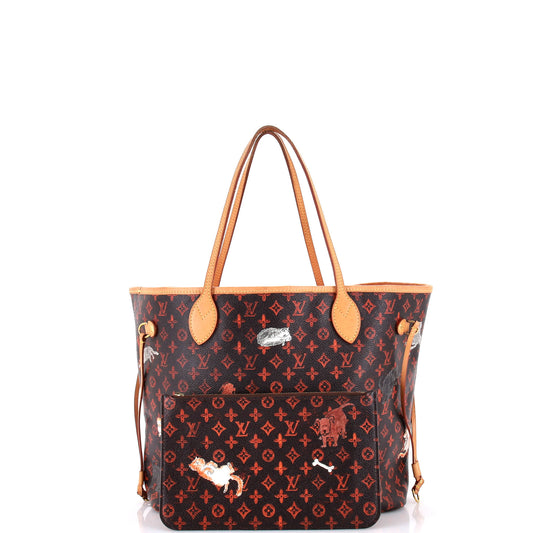 Louis Vuitton Neverfull Nm Tote Limited Edition Grace Coddington Canvas Tote Bag Canvas Mm3008608