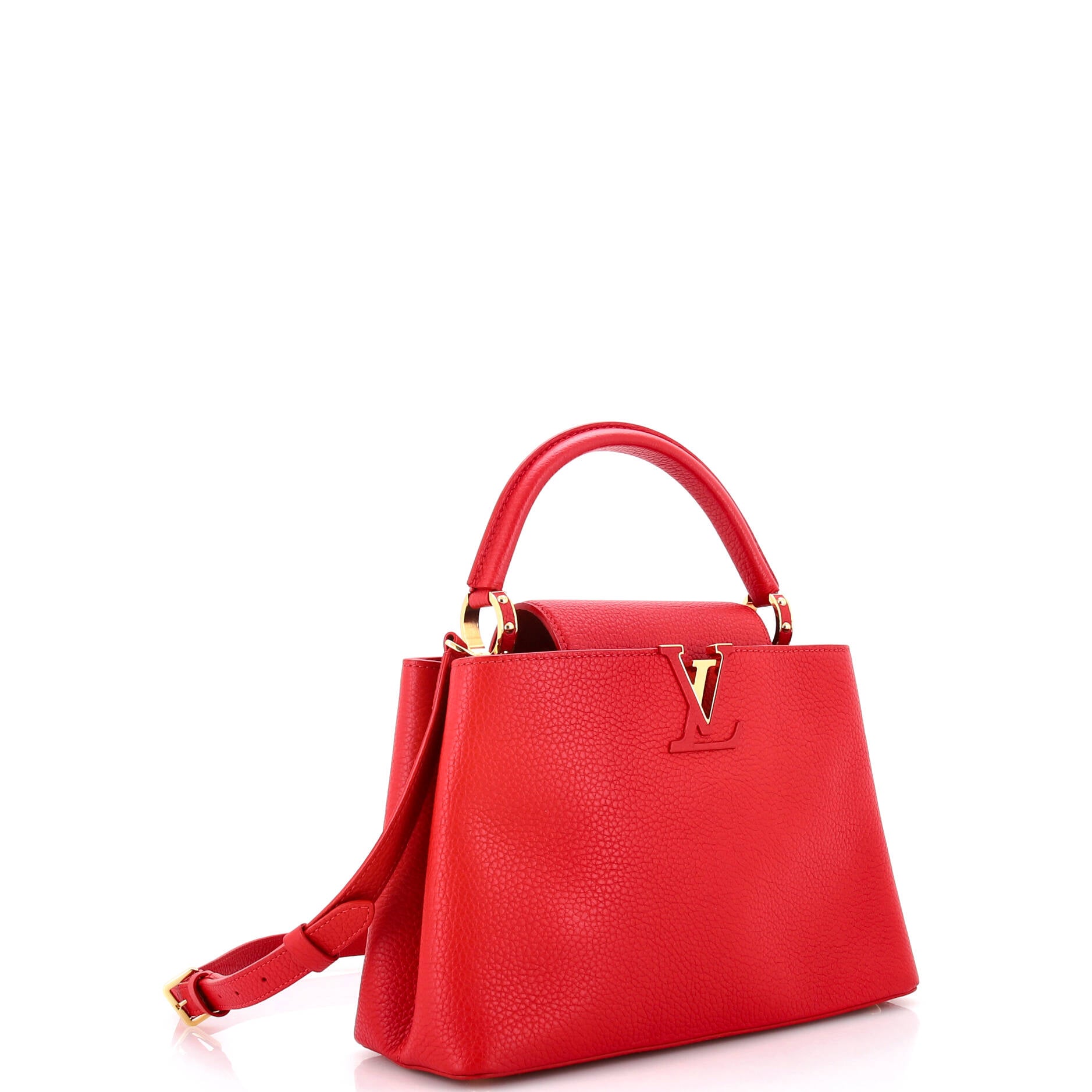Louis Vuitton Capucines Bag Pm Leather Travel Bag