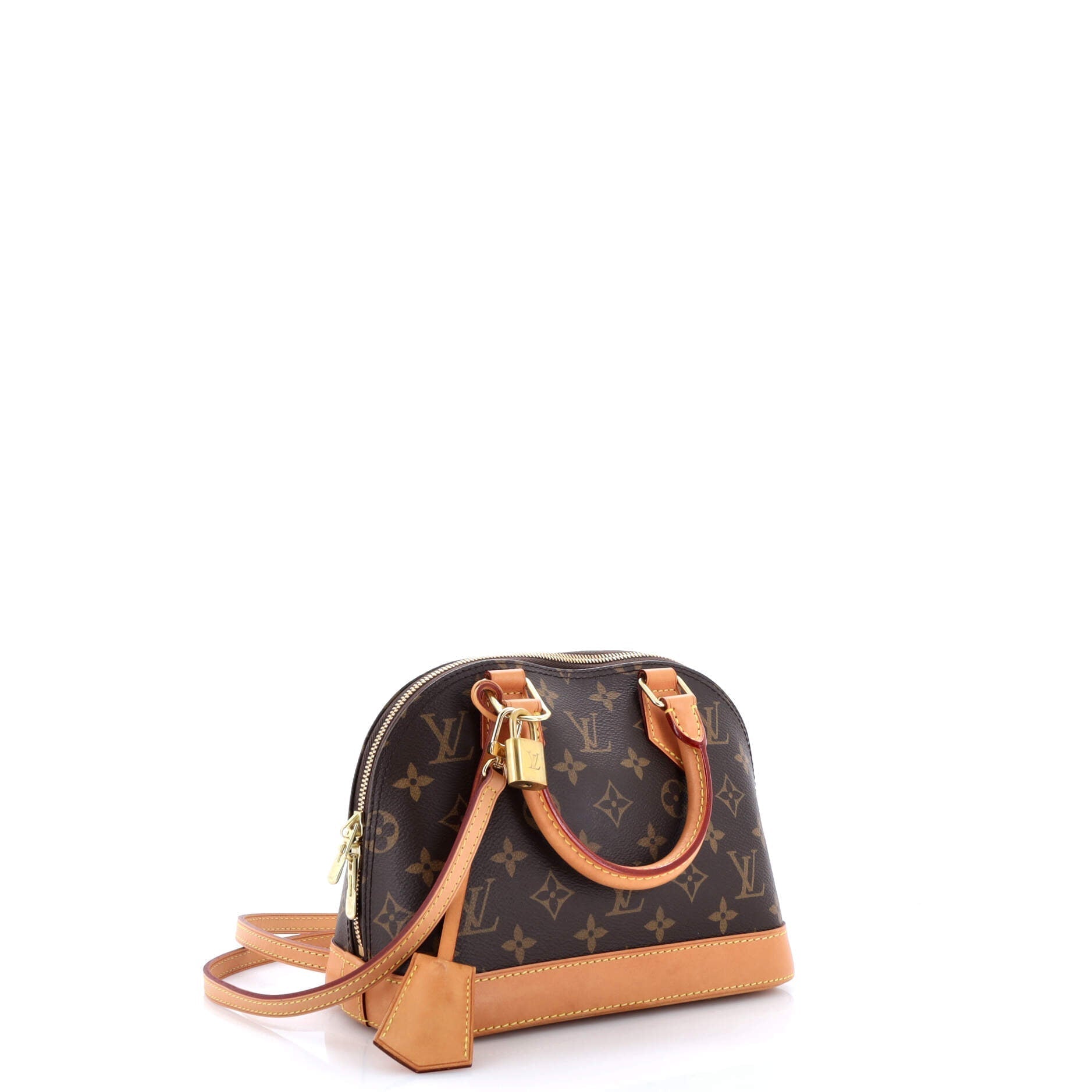 Louis Vuitton Alma Handbag Bb Canvas Monogram Travel Bag