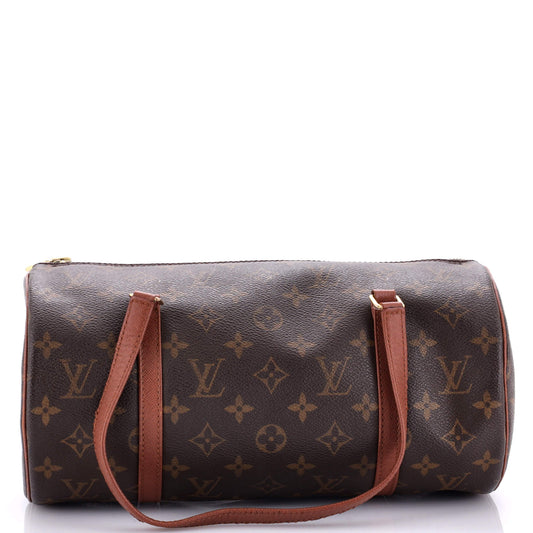 Louis Vuitton Papillon Handbag Canvas Monogram Shoulder Bag