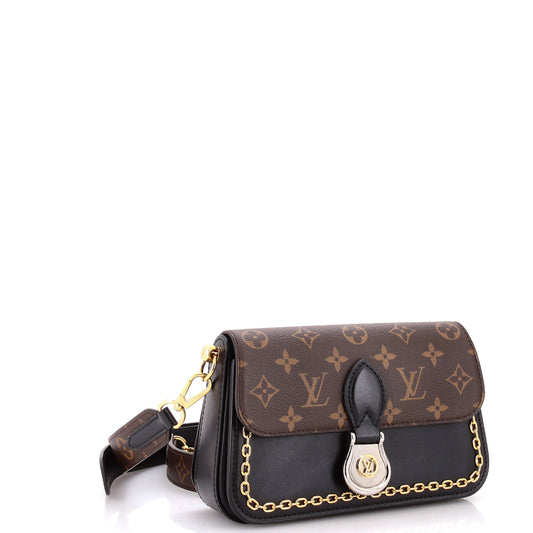 Louis Vuitton Neo Saint Cloud Shoulder Bag And Leather Canvas