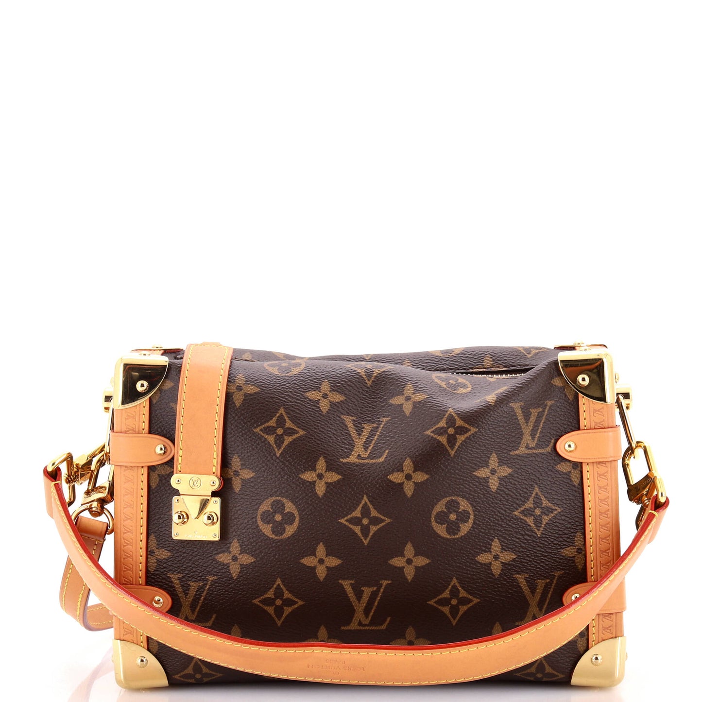 Louis Vuitton Side Trunk Handbag Pm Canvas Monogram Shoulder Bag