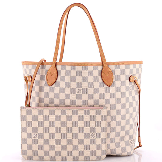 Louis Vuitton Neverfull Nm Tote Damier Mm Tote Bag Damier Mm3015393