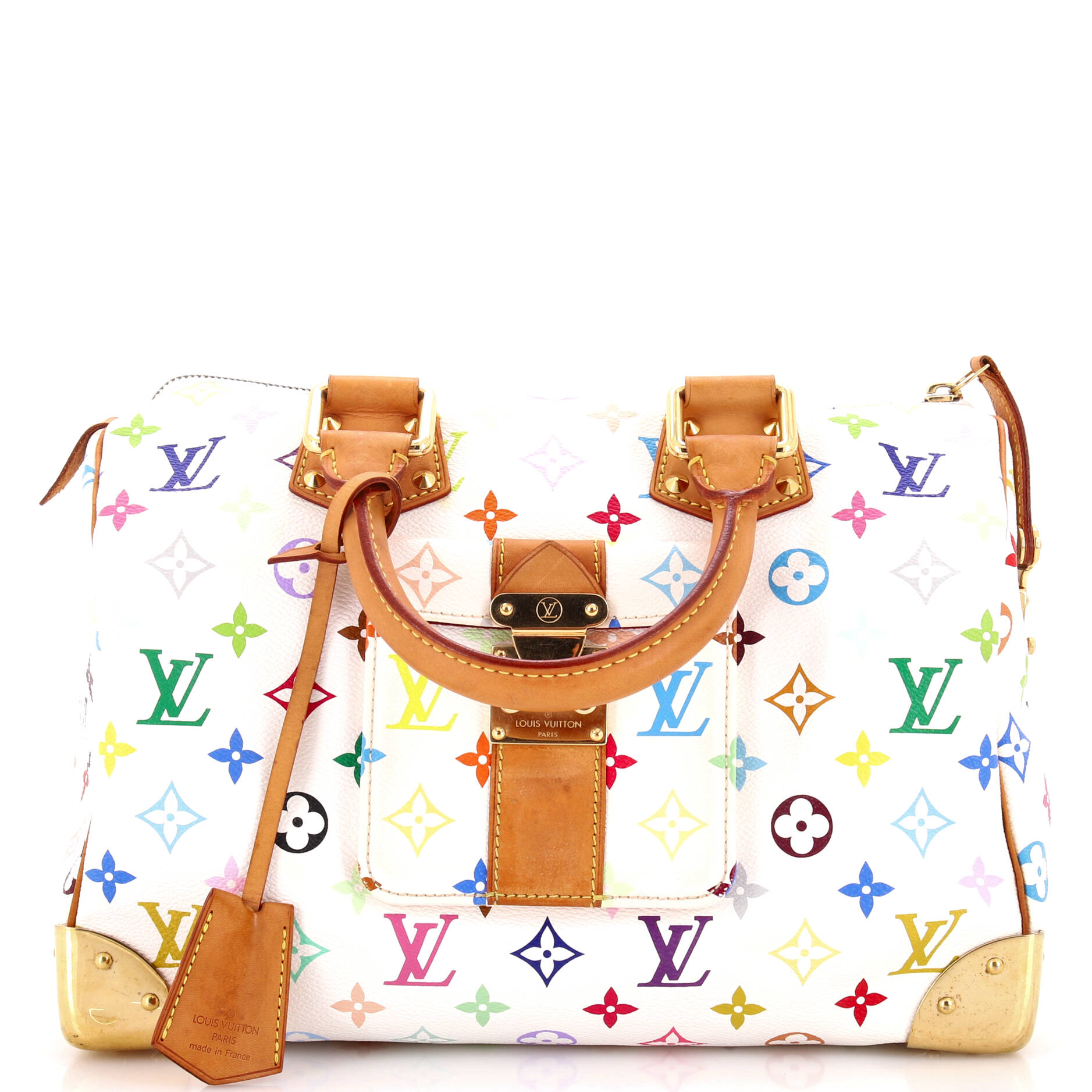 Louis Vuitton Speedy Handbag Multicolor Monogram Travel Bag Multicolor 303015911