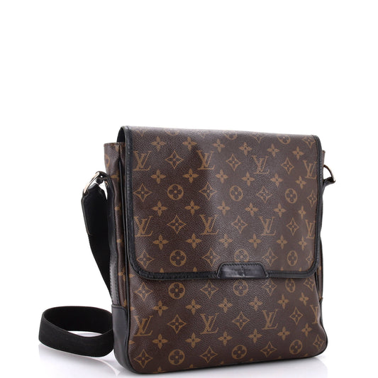 Louis Vuitton Bass Messenger Bag Macassar Mm Canvas Monogram Travel Bag