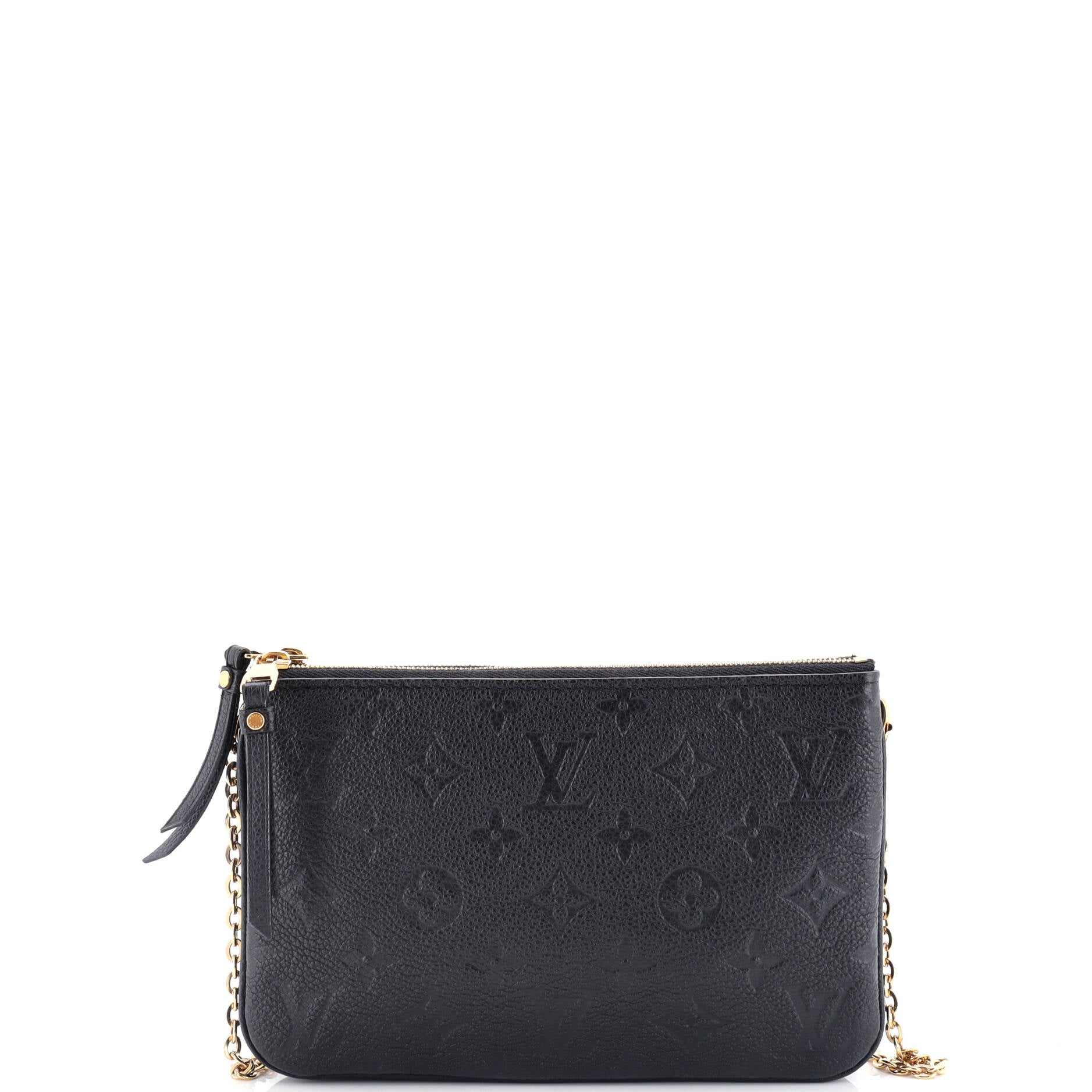 Louis Vuitton Double Zip Pochette Empreinte Clutch Bag Leather Monogram Leather 3016723