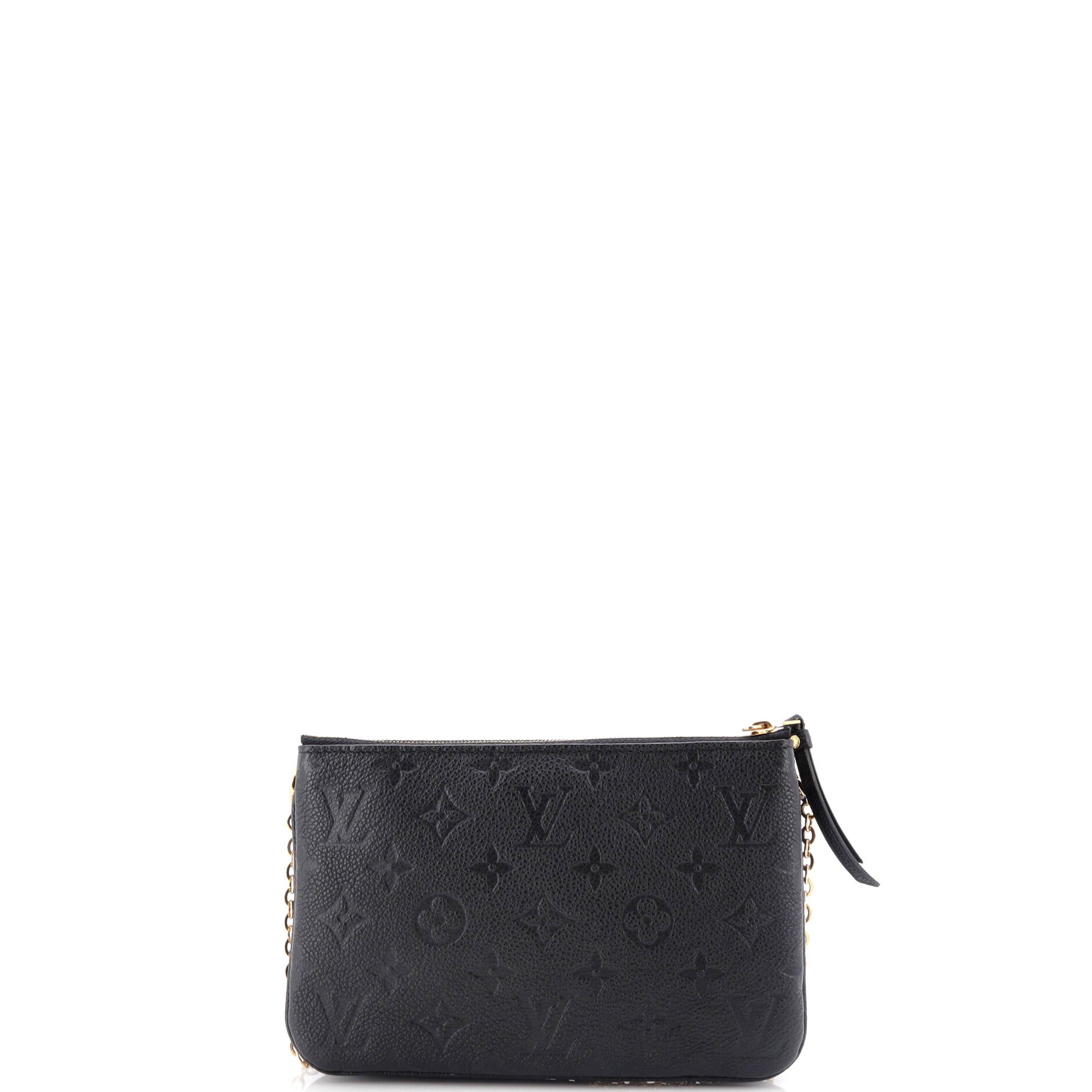 Louis Vuitton Double Zip Pochette Empreinte Clutch Bag Leather Monogram Leather 3016723