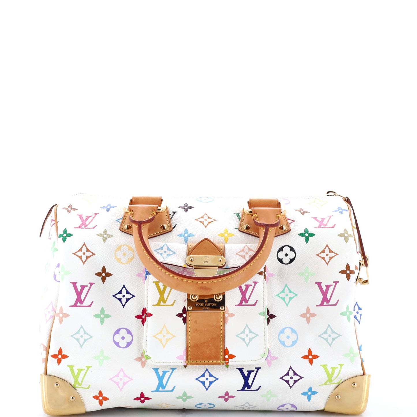 Louis Vuitton Speedy Handbag Multicolor Monogram Travel Bag Multicolor 303016921