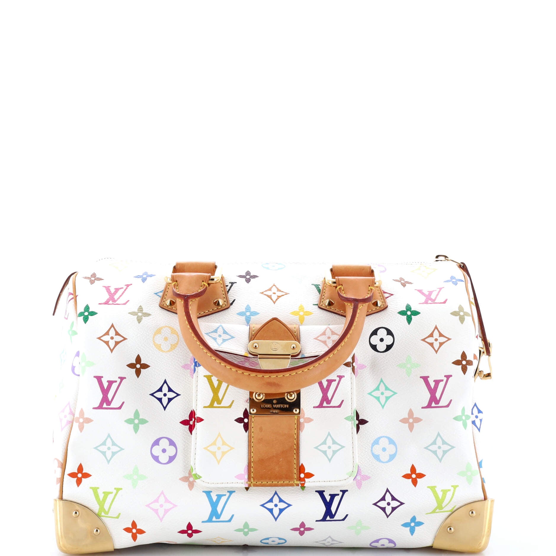 Louis Vuitton Speedy Handbag Multicolor Monogram Travel Bag Multicolor 303016921