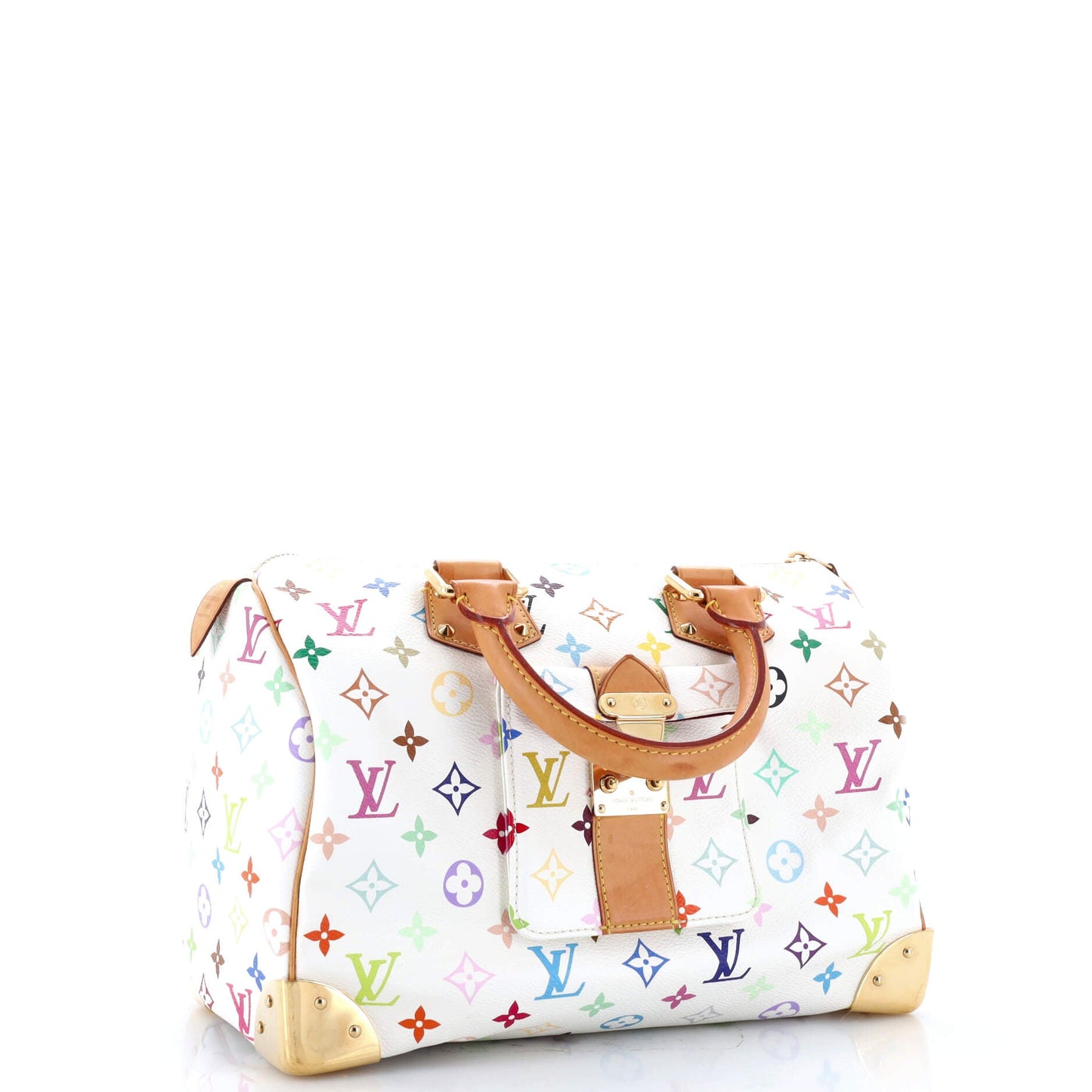 Louis Vuitton Speedy Handbag Multicolor Monogram Travel Bag Multicolor 303016921