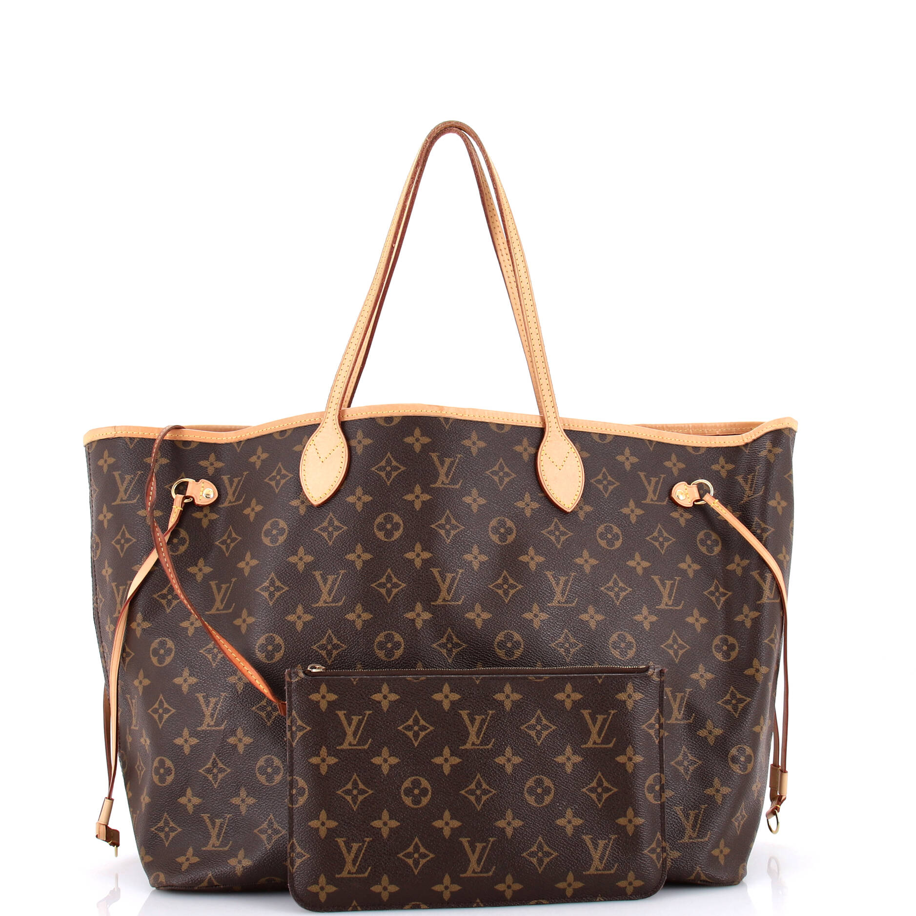 Louis Vuitton Neverfull Nm Tote Gm Canvas Monogram Tote Bag