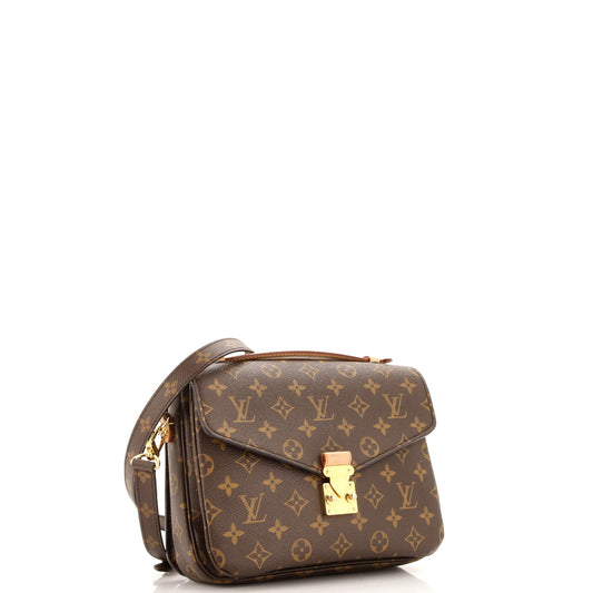 Louis Vuitton Pochette Metis Handbag Canvas Monogram Travel Bag East West3017811