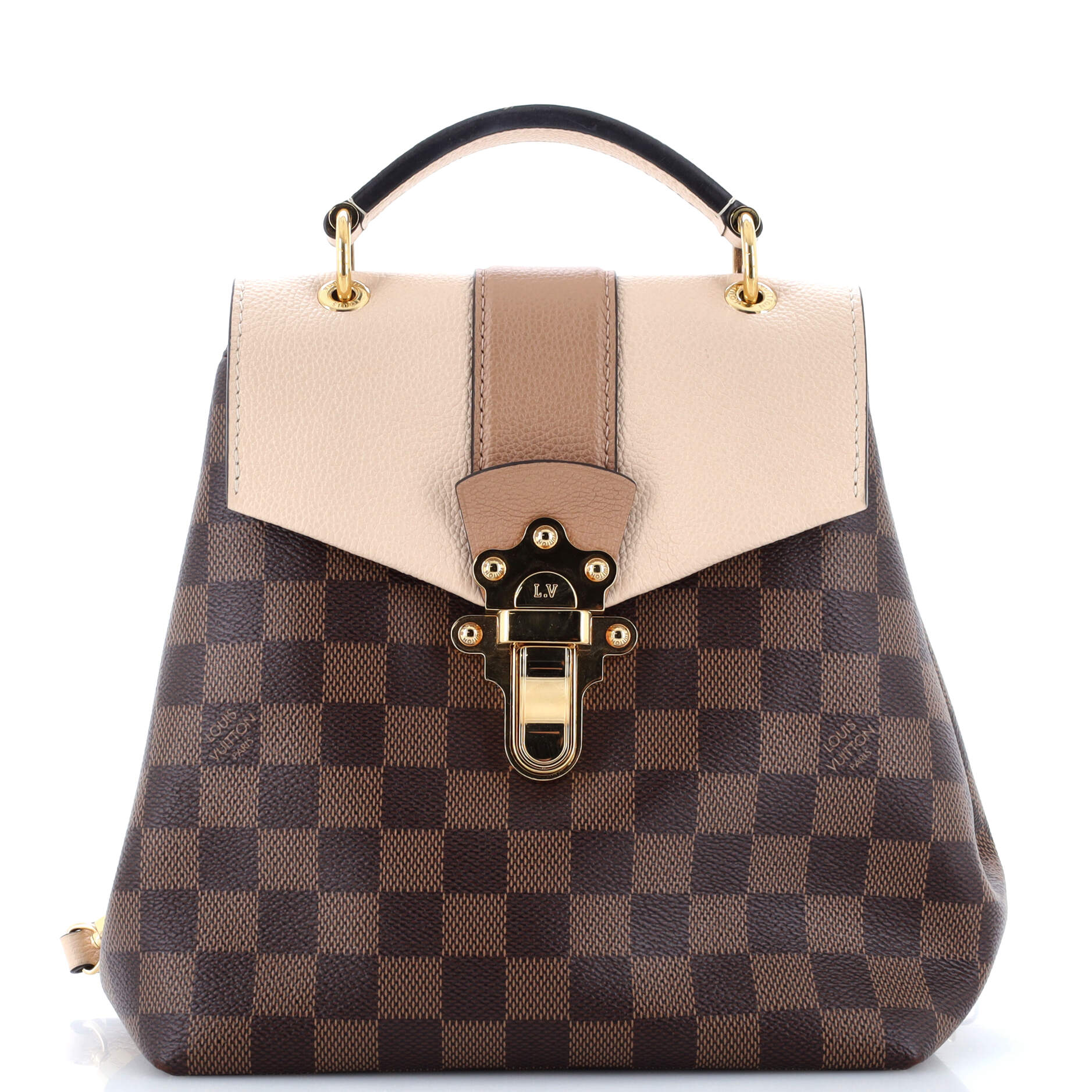 Louis Vuitton Clapton Backpack Damier And Leather Leather 30191231