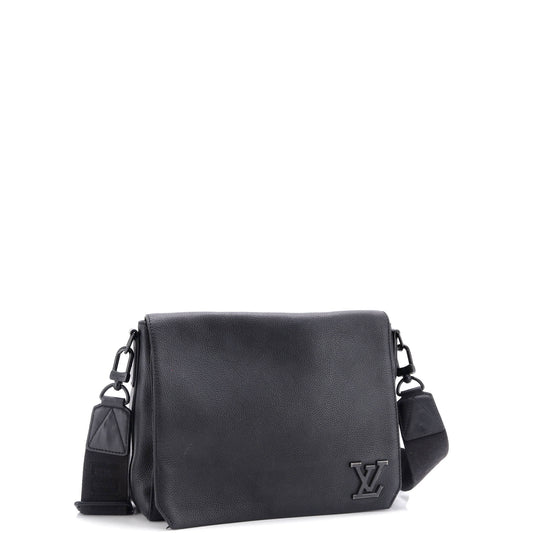 Louis Vuitton Aerogram Takeoff Messenger Bag Leather Travel Bag