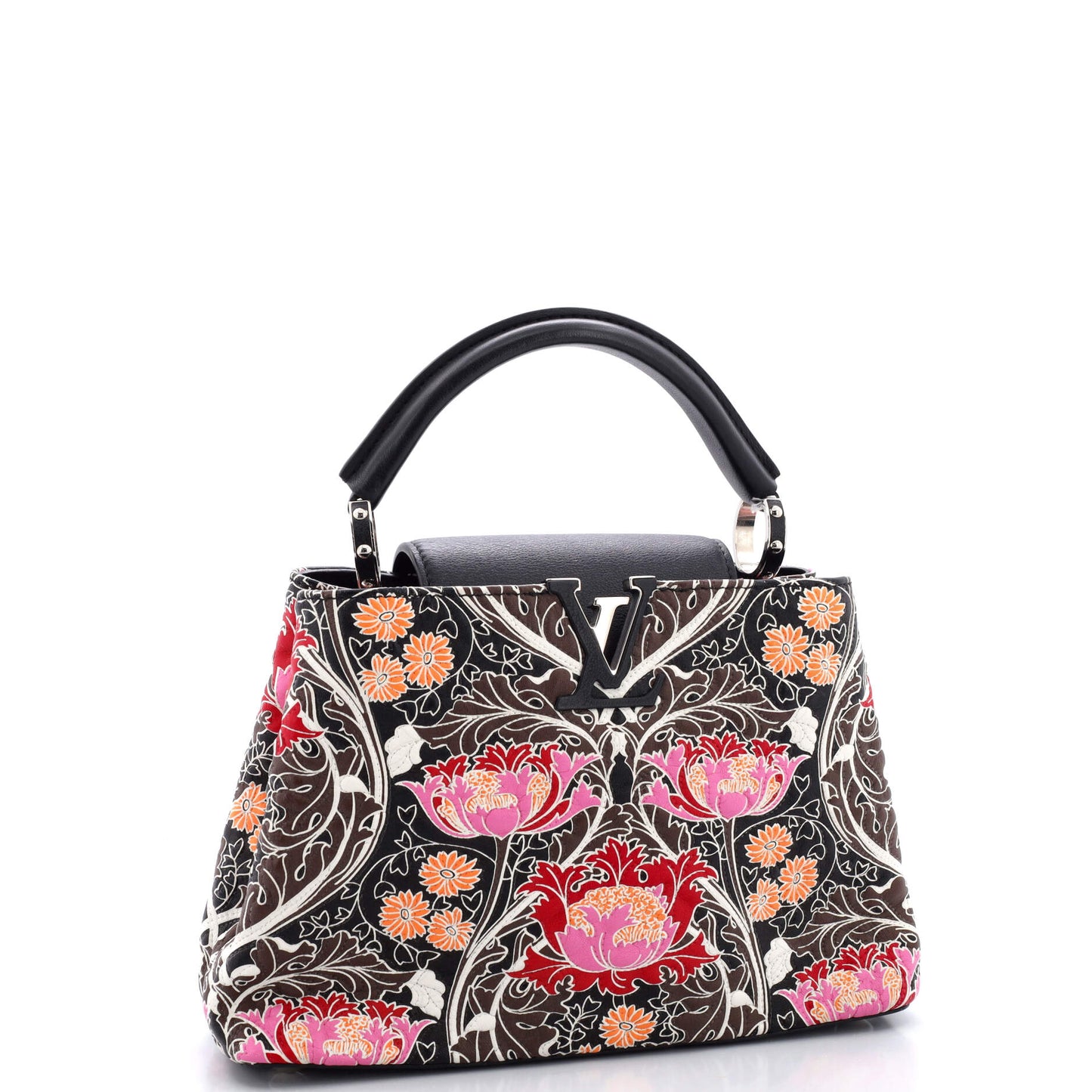Louis Vuitton Capucines Bag Printed Embossed Bb Leather Shoulder Bag