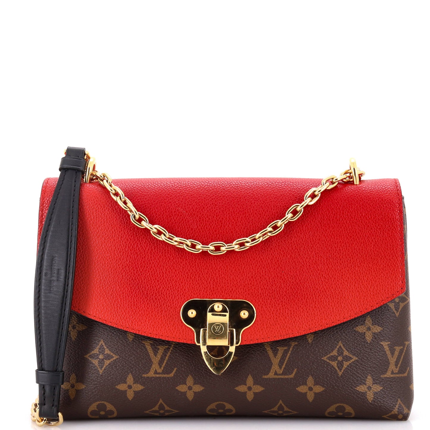 Louis Vuitton Saint Placide Handbag And Leather Canvas Shoulder Bag