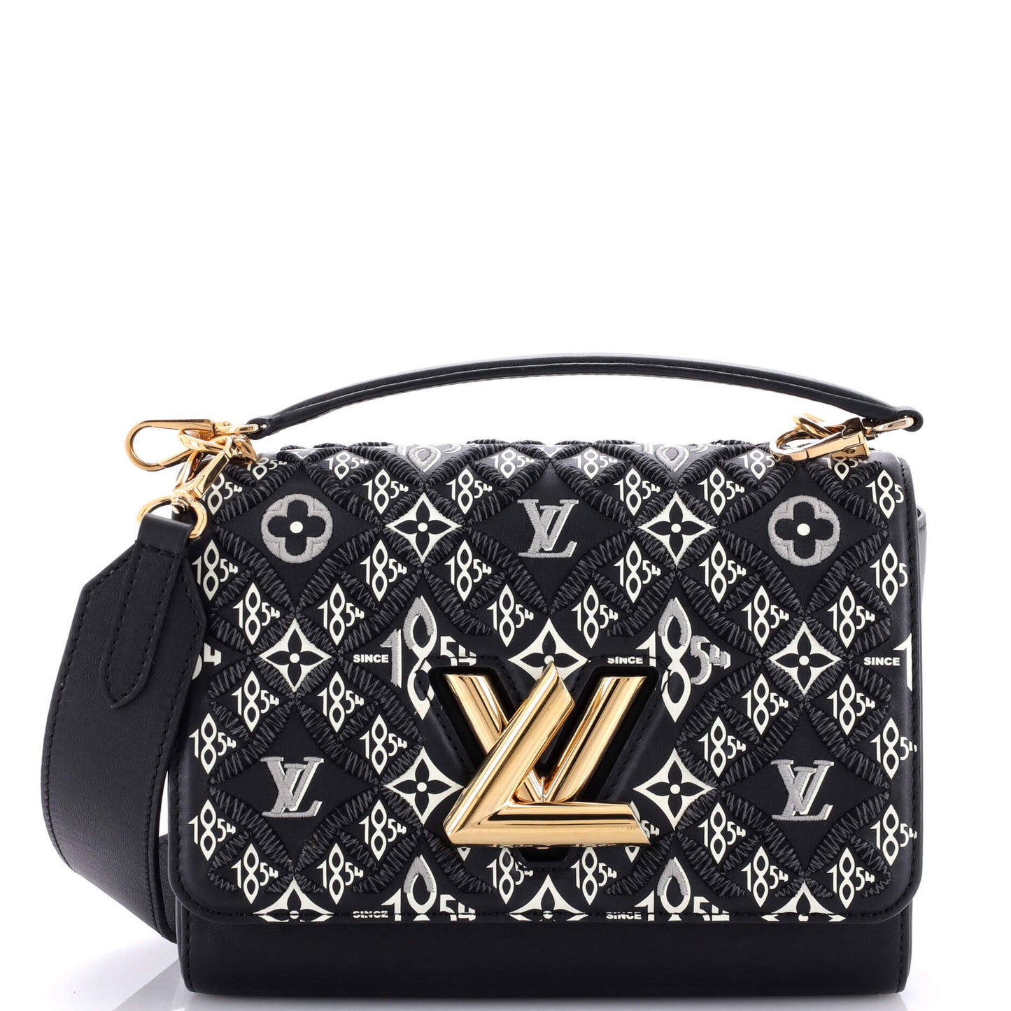 Louis Vuitton Twist Handbag Limited Edition Since Jacquard Mm Monogram Shoulder Bag