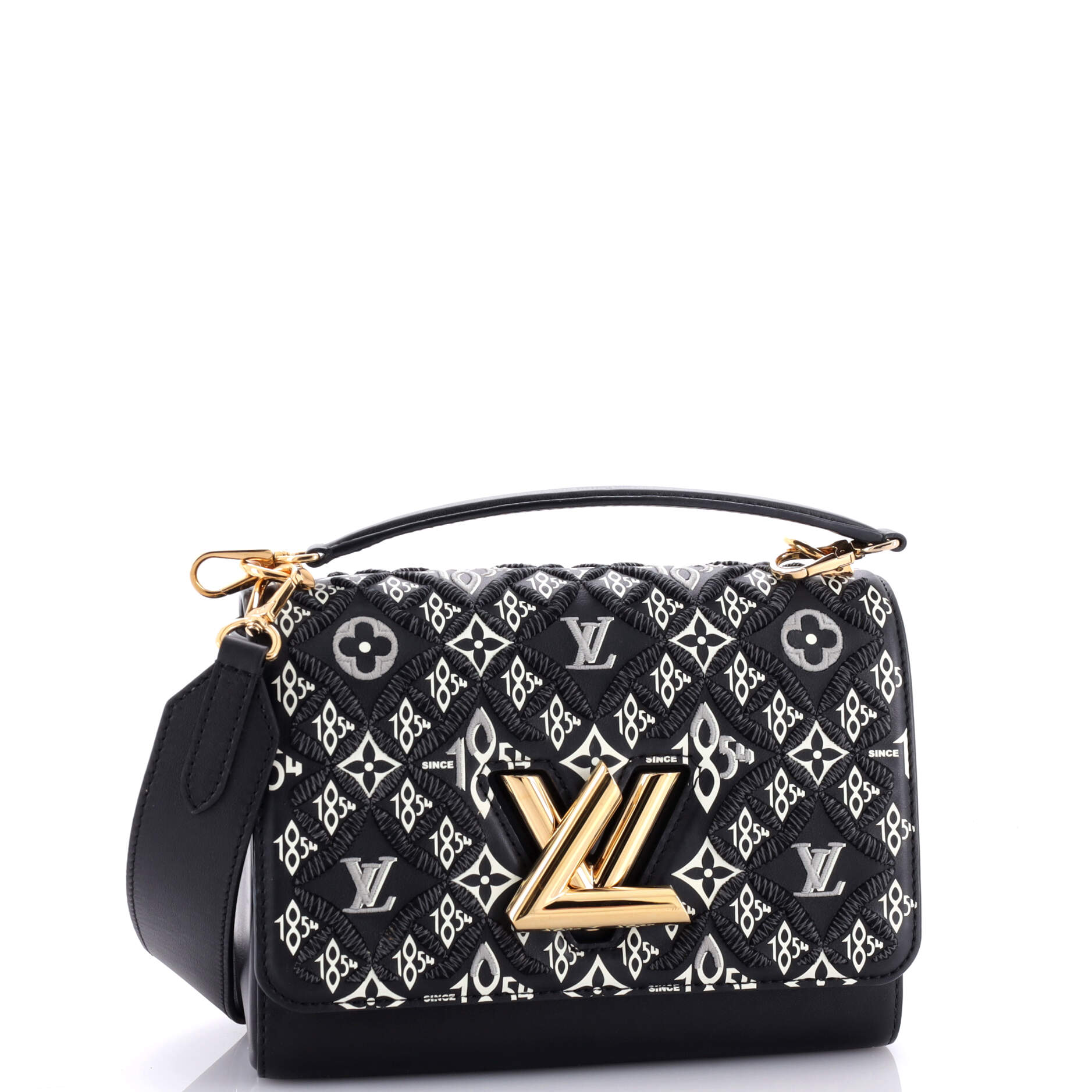 Louis Vuitton Twist Handbag Limited Edition Since Jacquard Mm Monogram Shoulder Bag
