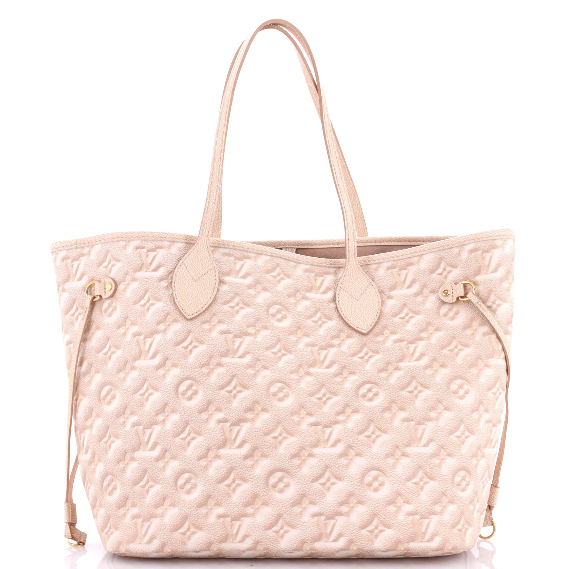 Louis Vuitton Neverfull Nm Tote Stardust Empreinte Mm Leather Monogram Tote Bag