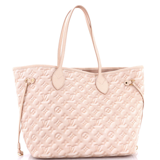 Louis Vuitton Neverfull Nm Tote Stardust Empreinte Mm Leather Monogram Tote Bag