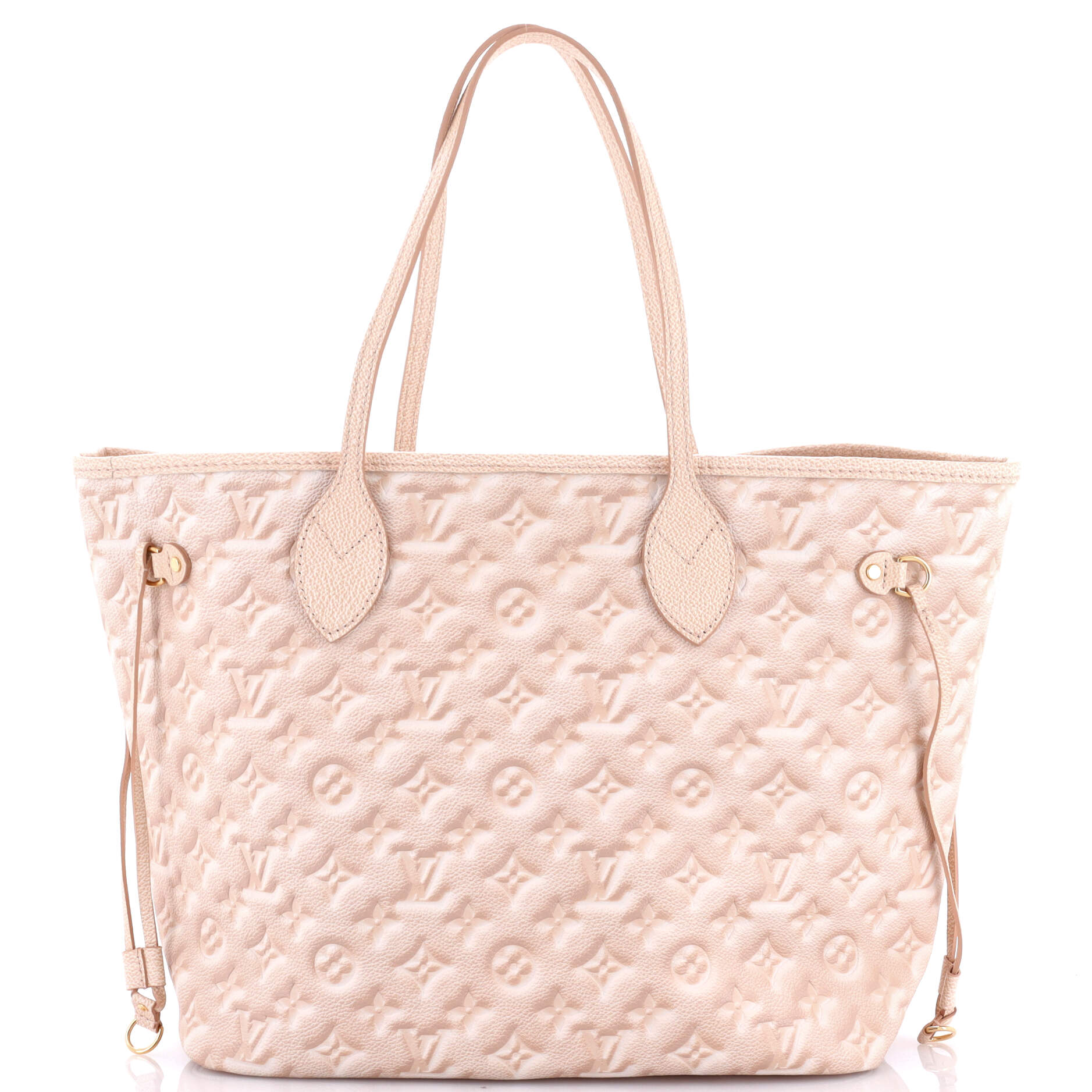 Louis Vuitton Neverfull Nm Tote Stardust Empreinte Mm Leather Monogram Tote Bag