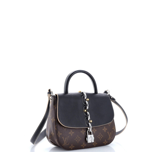 Louis Vuitton Chain It Handbag With Pm Leather Canvas Shoulder Bag Leather Pm3022141