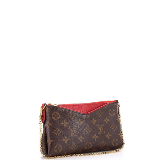 Louis Vuitton Pallas Clutch Canvas Monogram Clutch Bag Canvas 3022251