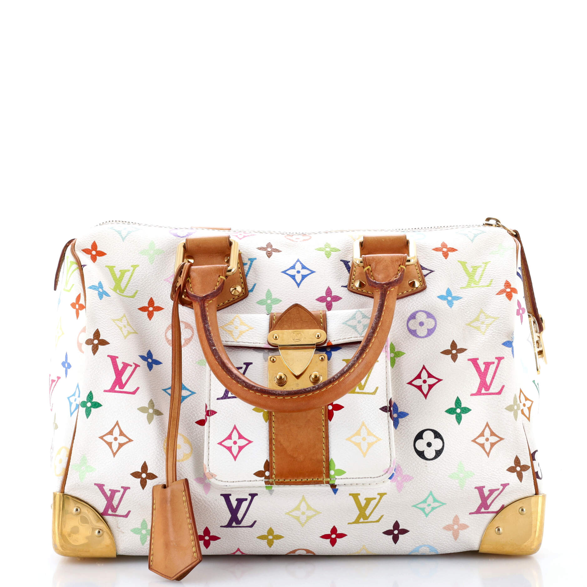 Louis Vuitton Speedy Handbag Multicolor Monogram Travel Bag Multicolor 303022831