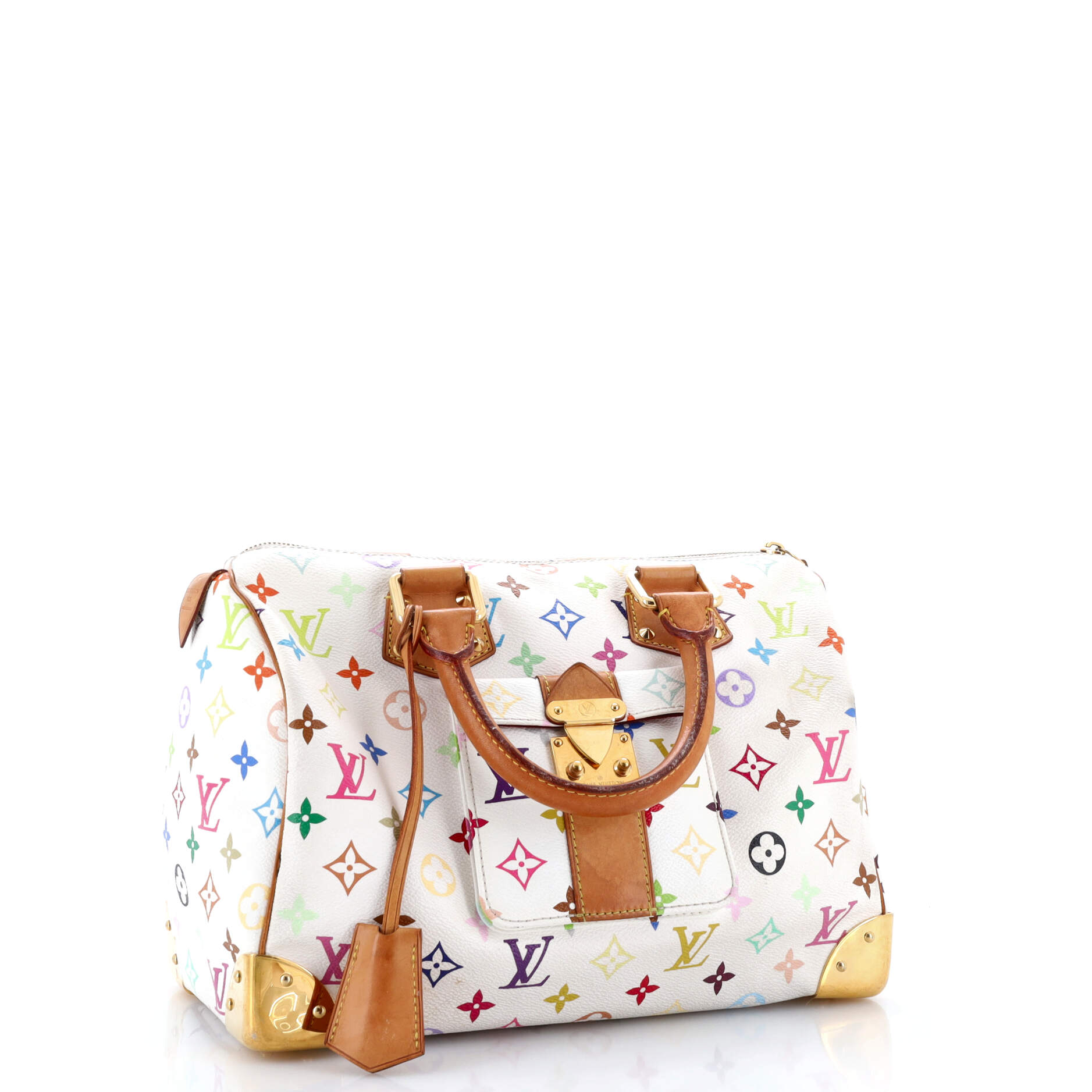 Louis Vuitton Speedy Handbag Multicolor Monogram Travel Bag Multicolor 303022831