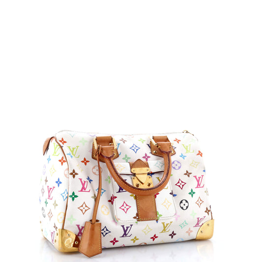 Louis Vuitton Speedy Handbag Multicolor Monogram Travel Bag Multicolor 303022831