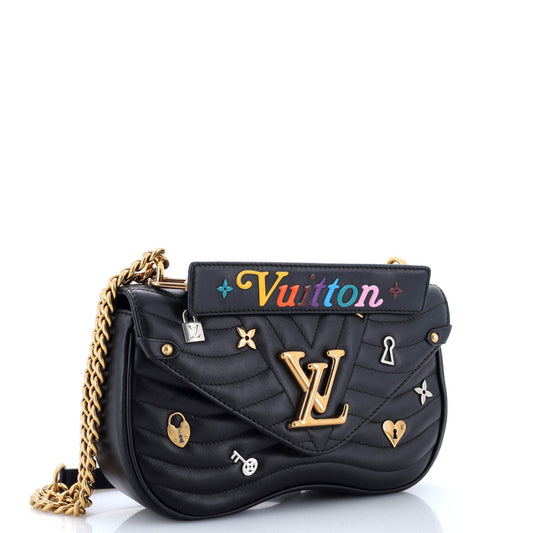 Louis Vuitton New Wave Bag Limited Edition Love Lock Leather Quilted Shoulder Bag Leather Mm3022981