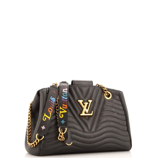 Louis Vuitton New Wave Tote Leather Quilted Shoulder Bag Leather 3023141