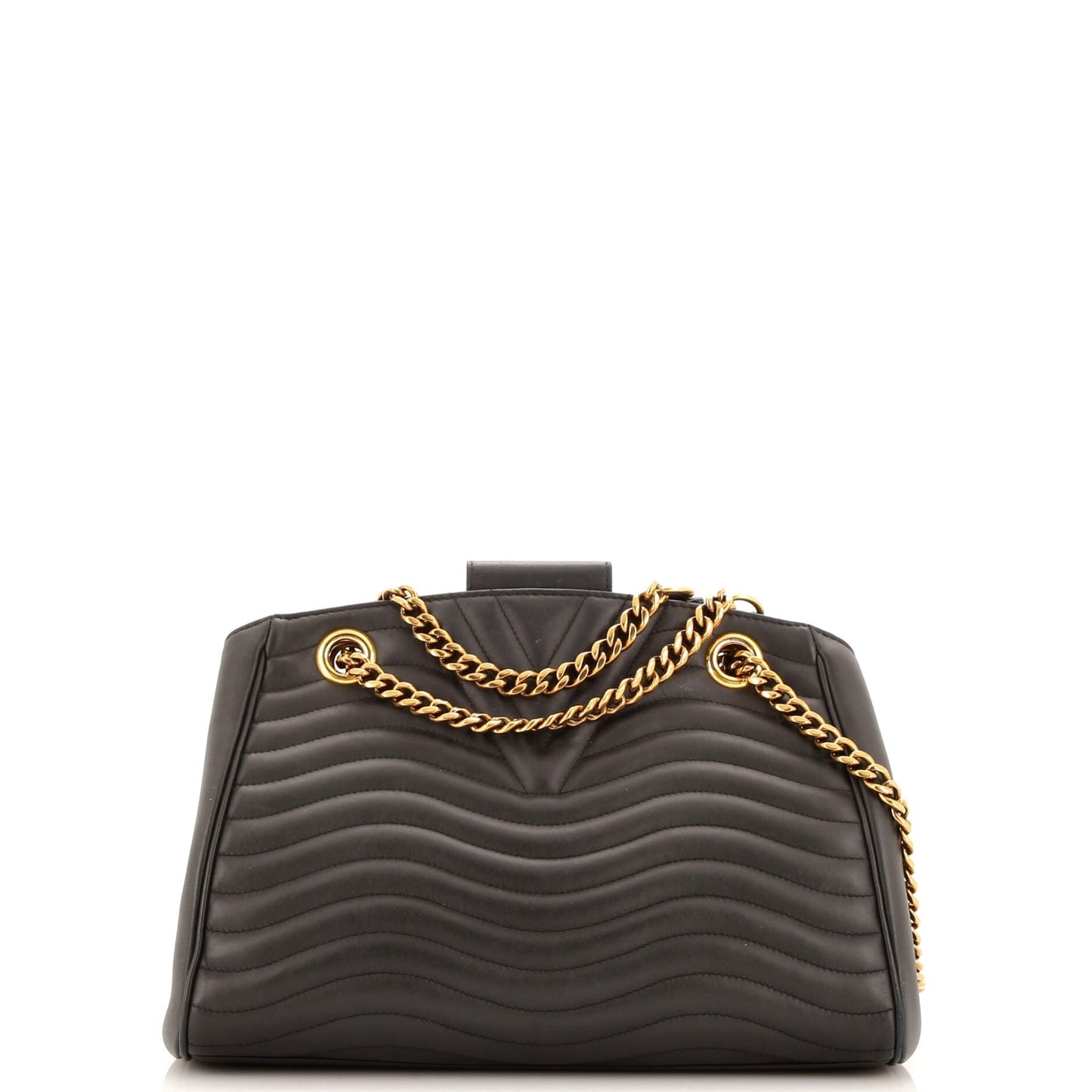 Louis Vuitton New Wave Tote Leather Quilted Shoulder Bag Leather 3023141
