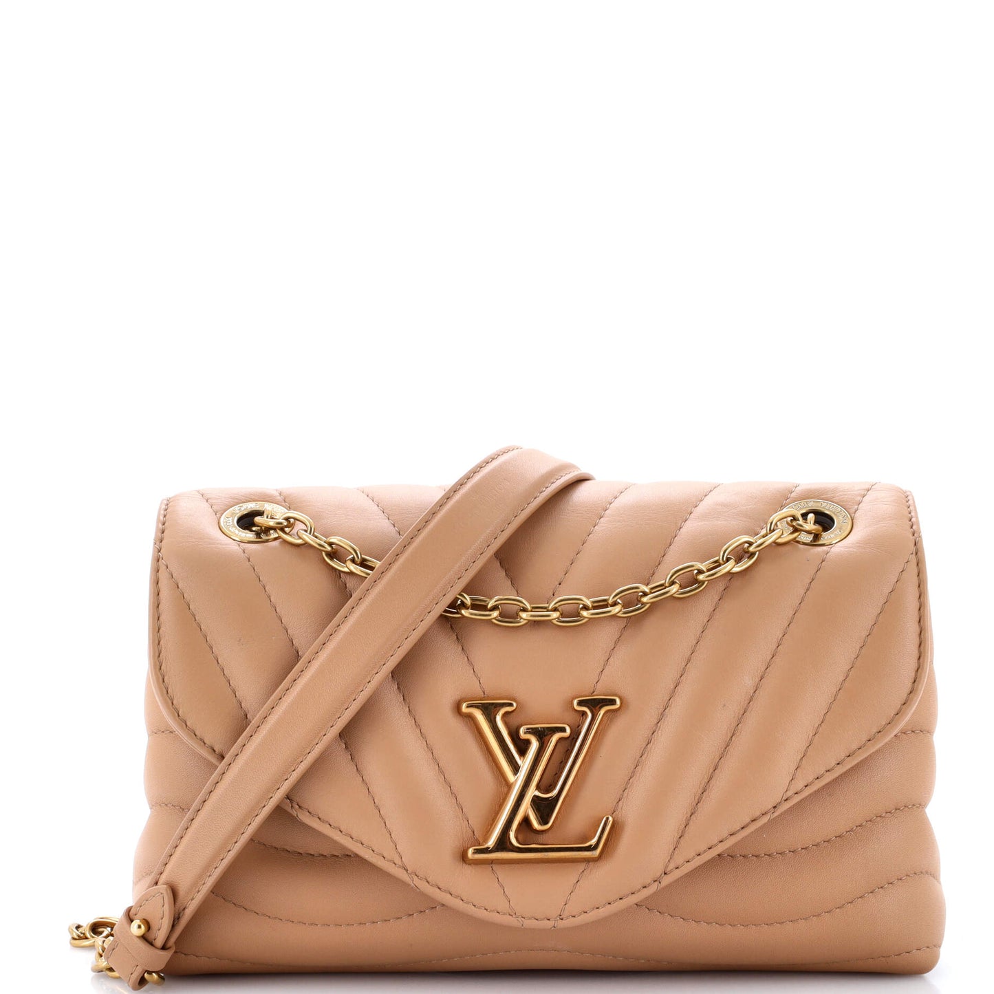 Louis Vuitton New Wave Bag Nm Mm Leather Quilted Shoulder Bag Leather Mm3023331