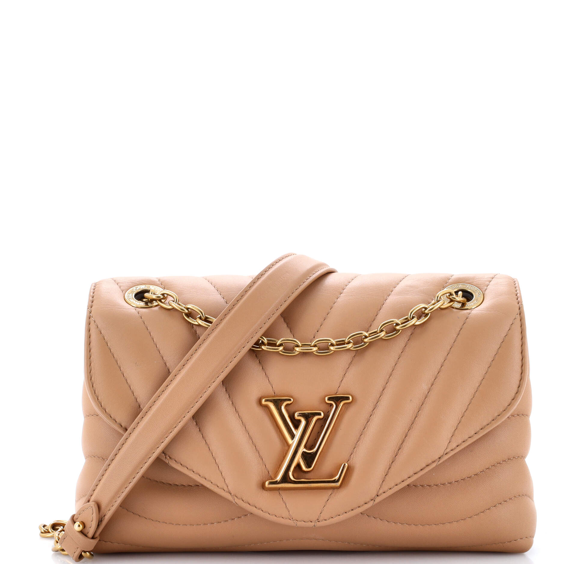 Louis Vuitton New Wave Bag Nm Mm Leather Quilted Shoulder Bag Leather Mm3023331
